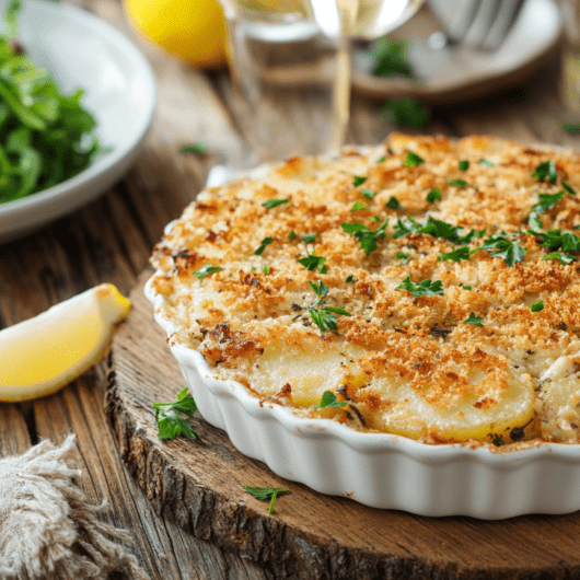 Chicken and Potato Gratin_ done