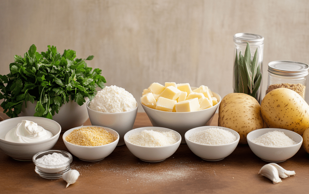 Cheesy Herb Mashed Potato Bake_ raw