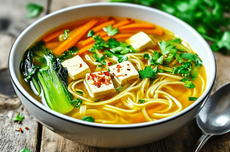 Turmeric Veggie Noodle Soup