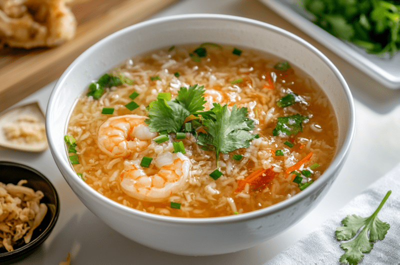 Thai Shrimp Rice Soup