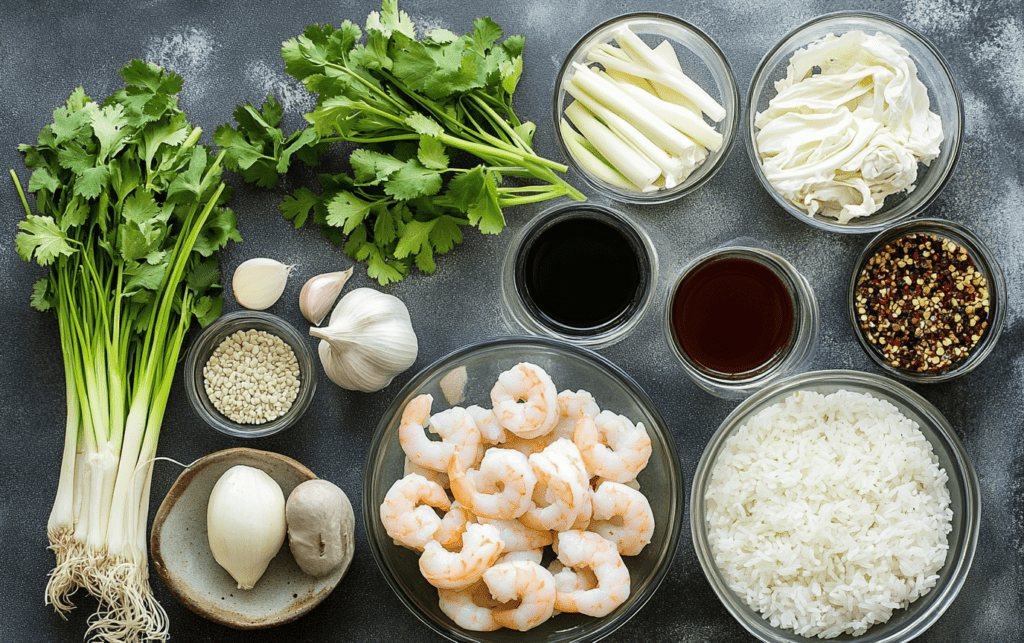 Thai Shrimp Rice Soup_raw