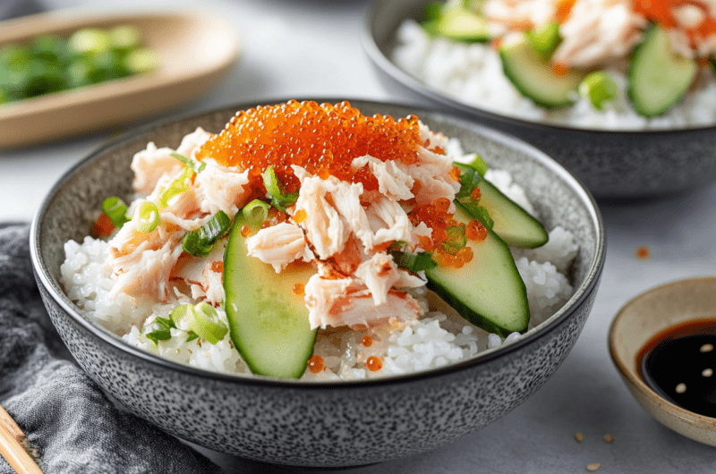 Crab and Avocado Rice Bowls