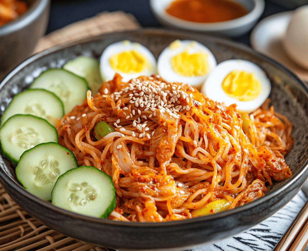 Spicy Kimchi Chilled Noodles