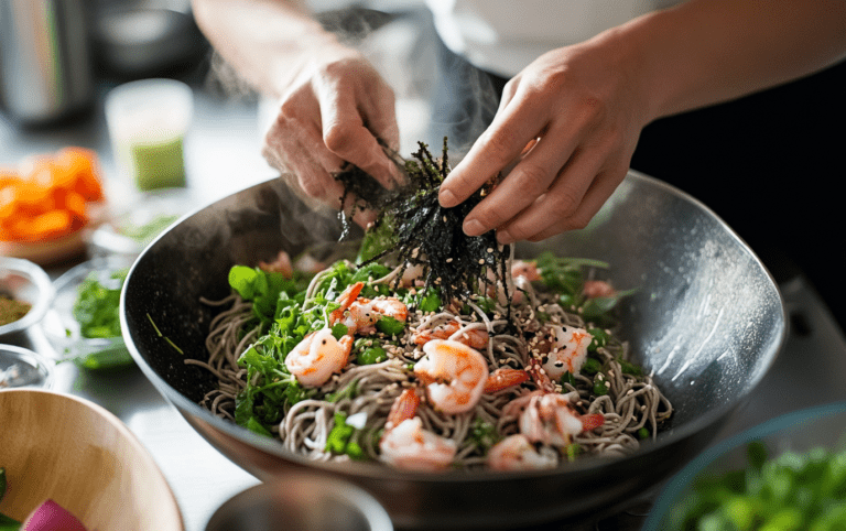 Soba Salad with Shrimp Shiso and Nori Soba Salad with Shrimp Shiso and Nori