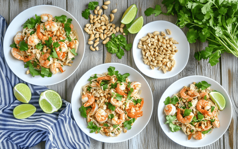 Thai Chicken and Shrimp Noodle Salad