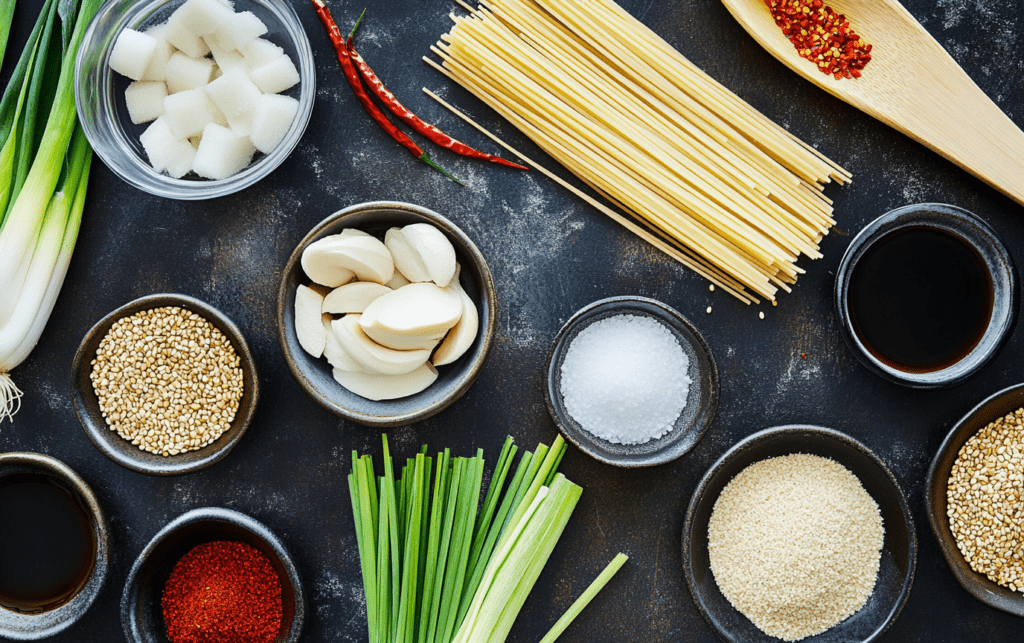 Spicy Sesame Noodles raw 1