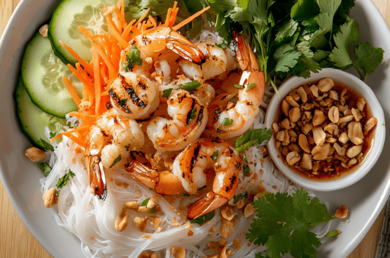 Chilled Lemongrass Shrimp Noodles