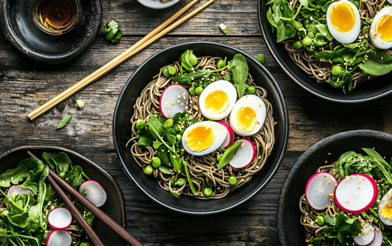Chilled Soba with Soft-Boiled Eggs and Greens_ post 6 Chilled Soba with Soft-Boiled Eggs and Greens_ post 6