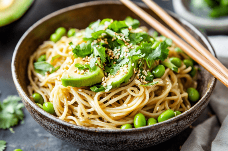 Chilled Sesame Miso Noodles