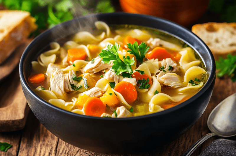 Spicy Ginger Chicken Soup