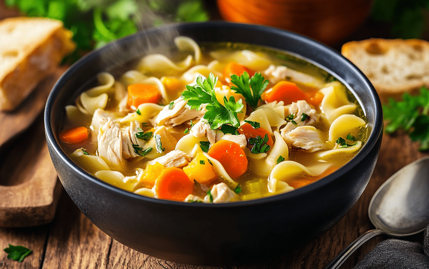 Spicy Ginger Chicken Soup - SoyRice Kitchen