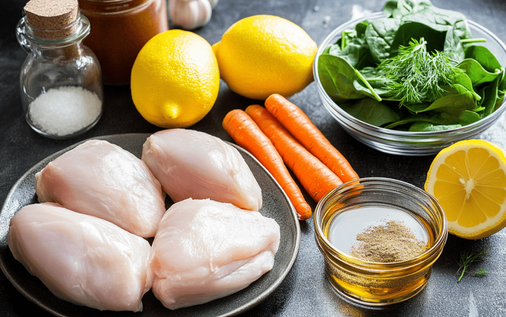 Lemon Turmeric Chicken Soup raw 1