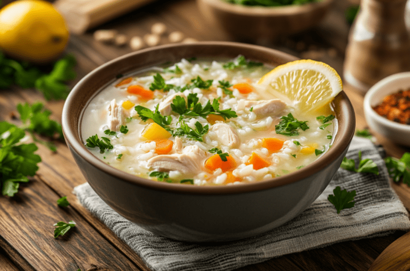 Easy Lemon Chicken Rice Soup 3 Lemon Chicken Rice Soup
