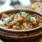 Hearty Chicken Barley Soup_ done