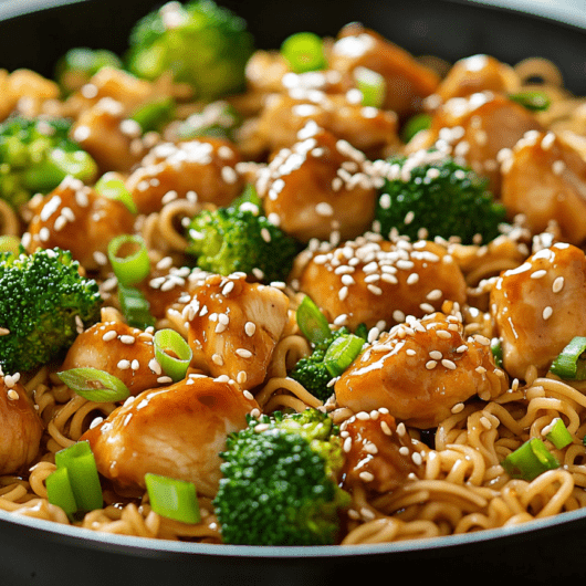 Sesame Chicken Noodle Skillet_ done