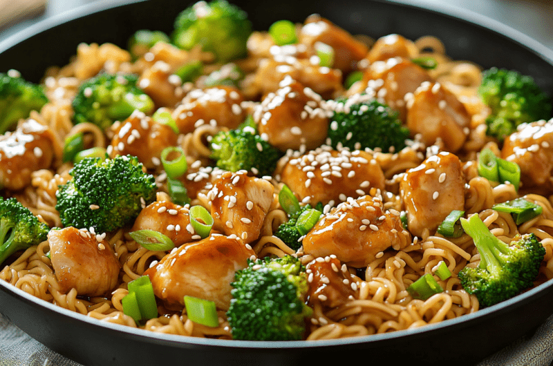 Sesame Chicken Noodle Skillet