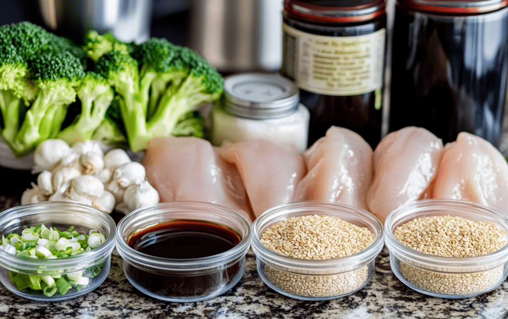 Sesame Chicken Noodle Skillet- raw