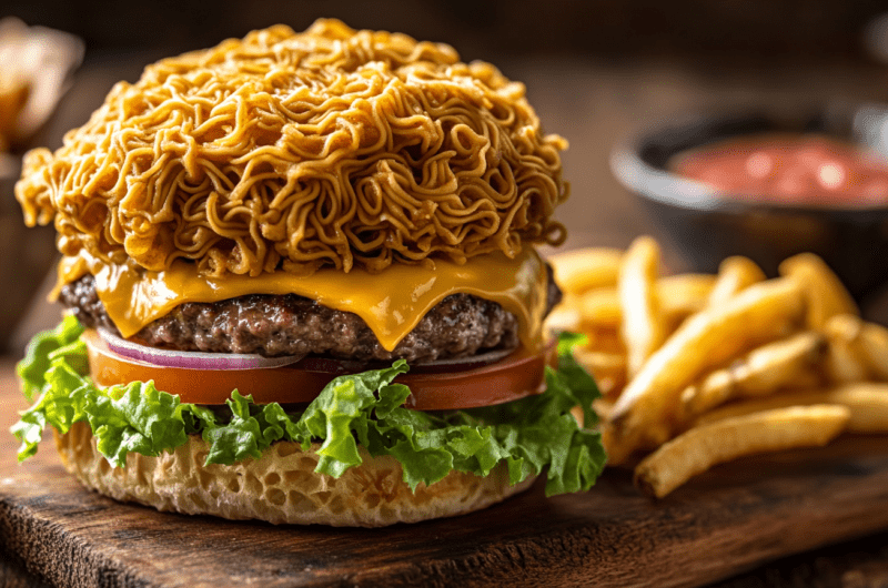 Ramen Cheeseburger 3 Ramen Cheeseburger