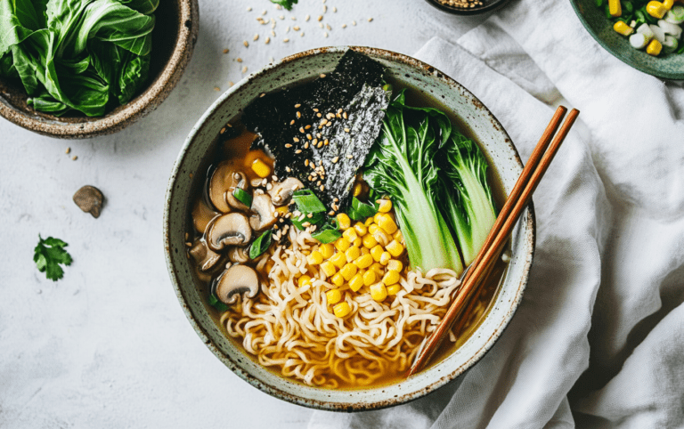 Quick Vegan Spicy Miso Ramen