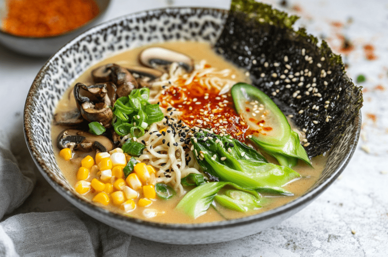 Quick Vegan Spicy Miso Ramen