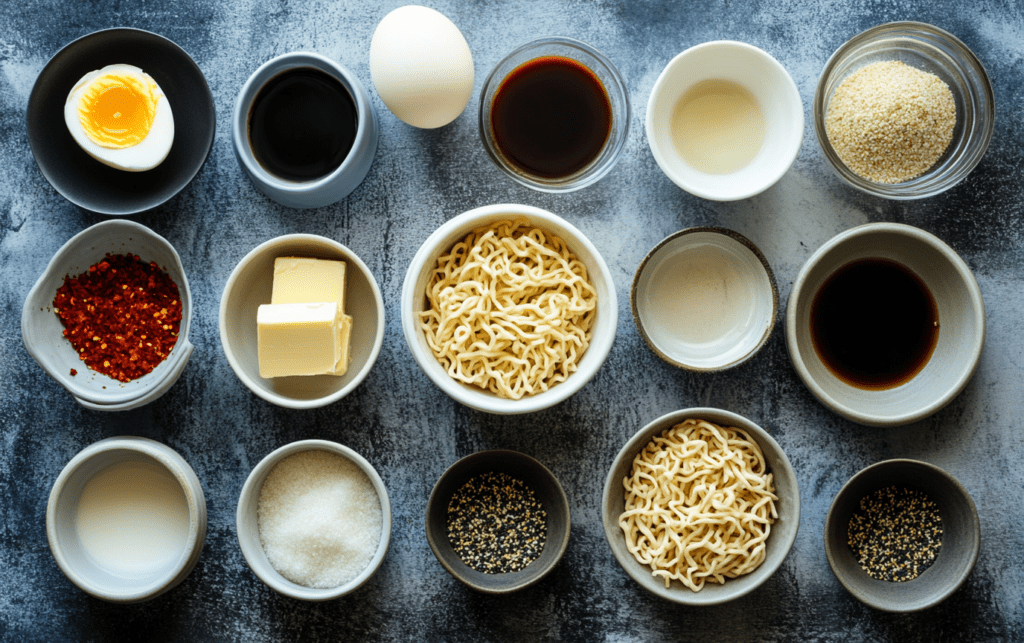 Viral Garlic Butter Ramen raw 1