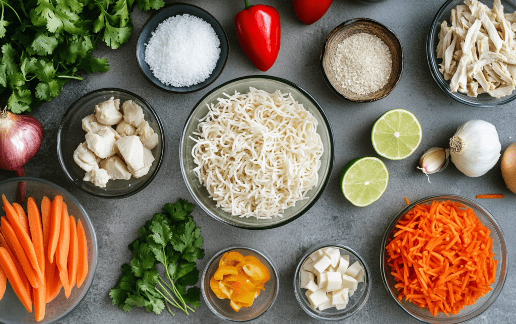 Perfect Spicy Asian Chicken Noodle Soup 2 Spicy Asian Chicken Noodle Soup raw 1