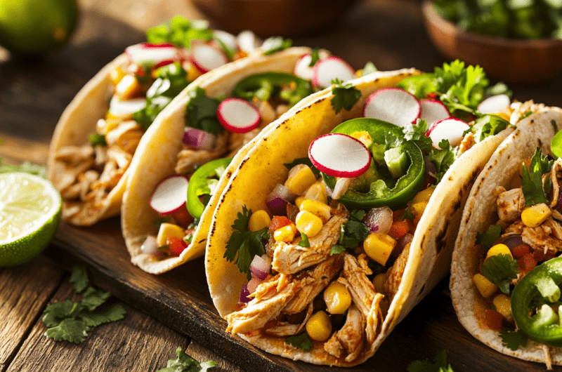 Spicy Chicken Tacos 3 Spicy Chicken Tacos