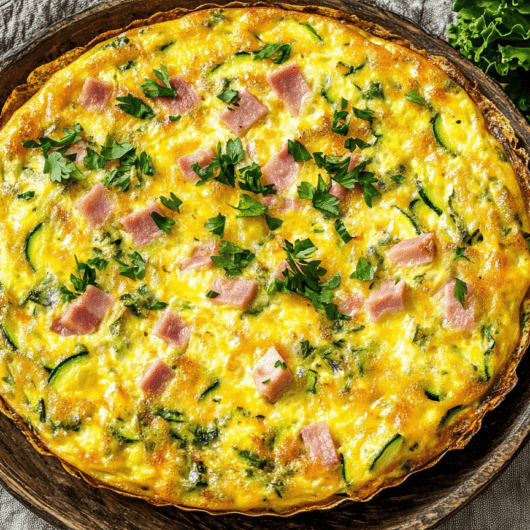 8 Microwave Recipes 7 Quick Zucchini and Ham Frittata_done