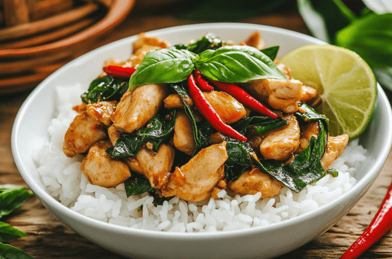 Quick Thai Basil Chicken 3 Quick Thai Basil Chicken