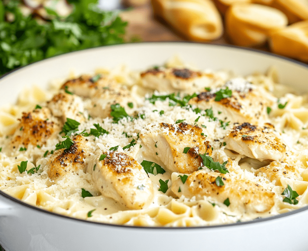 One-Pan Light Chicken Alfredo