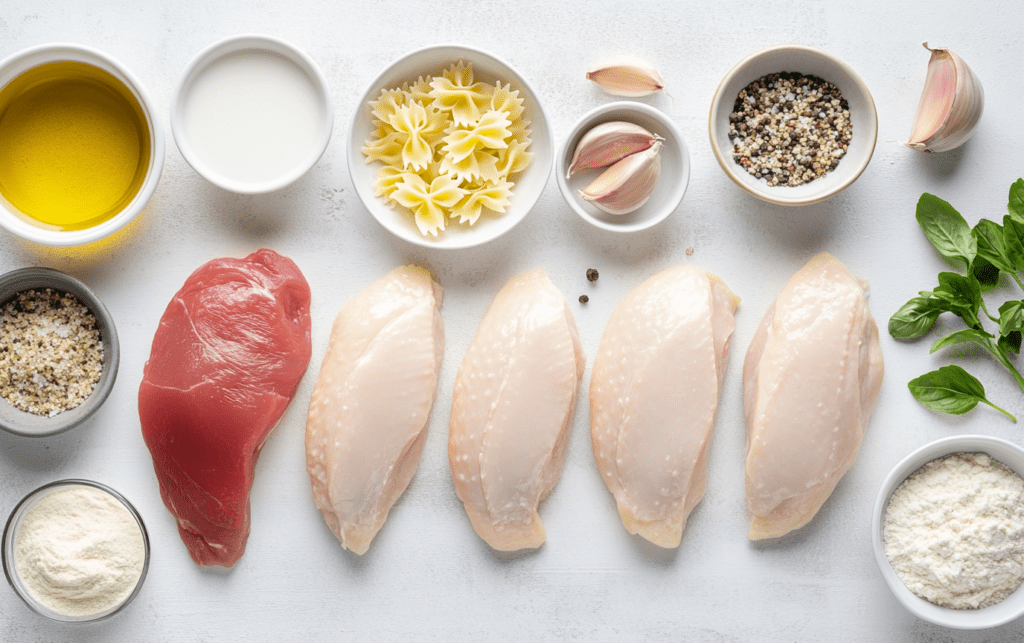 One-Pan Light Chicken Alfredo_ raw