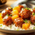 Sweet and Tangy Pineapple Meatballs_ done