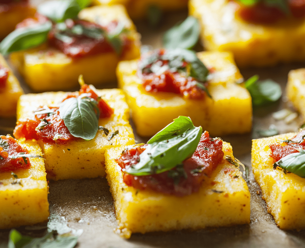 Polenta Pizza Bites