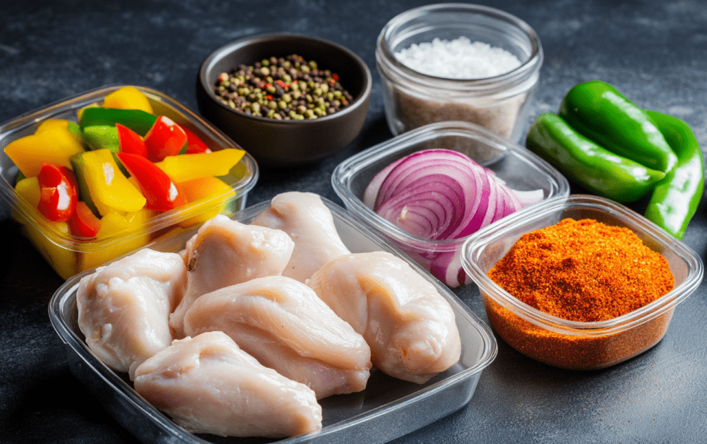 Easy Sheet Pan Chicken Fajitas_ raw