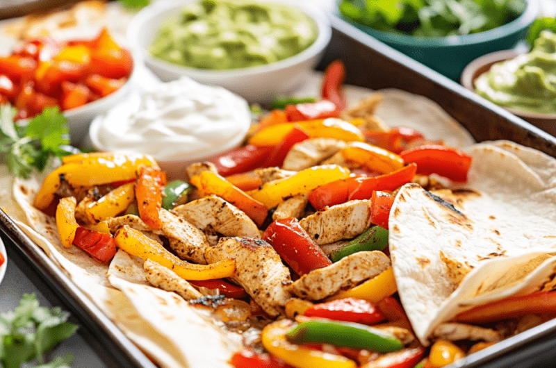 Easy Sheet Pan Chicken Fajitas