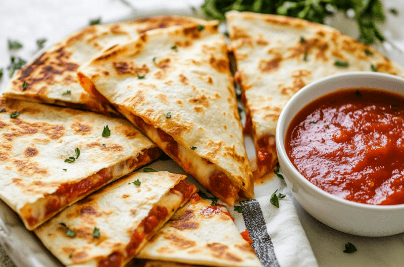 Cheesy Pizza Quesadillas