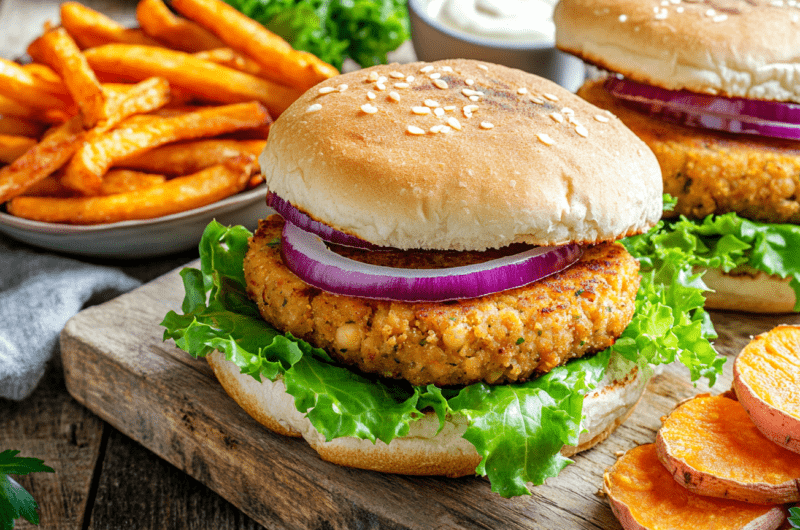 Quick Chickpea Burgers