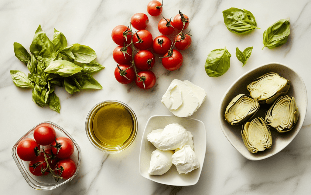Artichoke Caprese Salad_ raw
