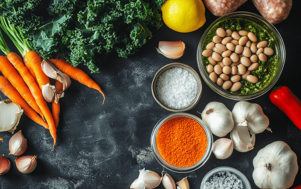 Hearty Slow Cooker Bean and Sausage Soup_ raw