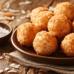 Crispy Coconut Rice Balls- done