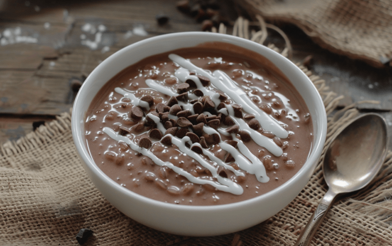 Simple Chocolate Rice Porridge_ done