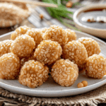 Crispy Mung Bean Balls_ done