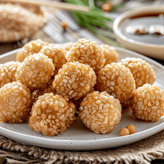 Crispy Mung Bean Balls_ done