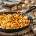 Squid and Shrimp Fideuà with Homemade Garlic Aioli