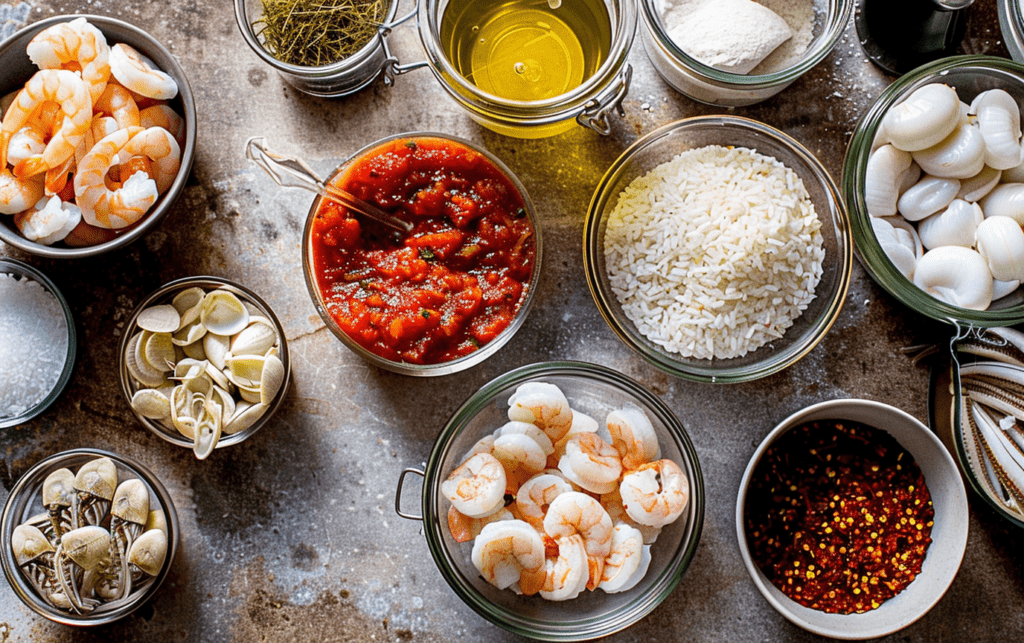 Smoky Paella with Shrimp and Squid