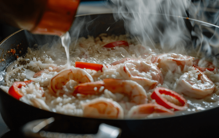 Smoky Paella with Shrimp and Squid
