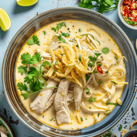 Thai Coconut Chicken Noodle Soup_ done