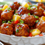 Sweet and Tangy Chicken Meatballs_ done