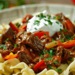 uick Beef Goulash with Egg Noodles_done