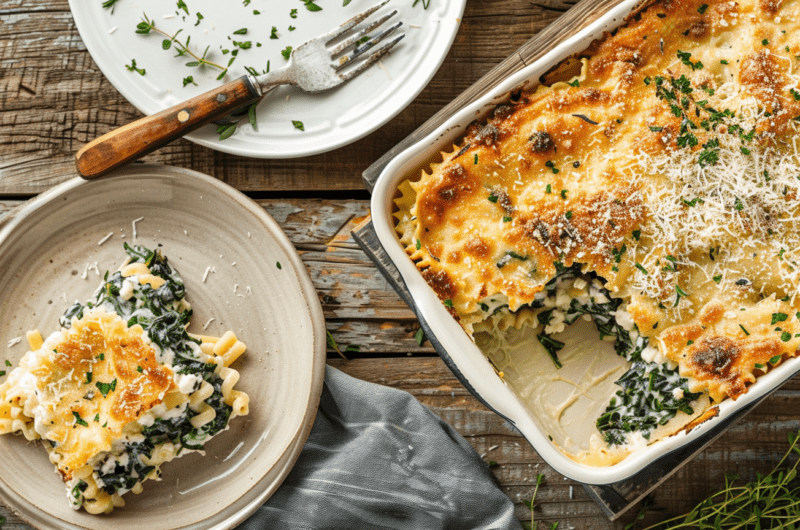 Spinach and Ricotta Pasta Bake